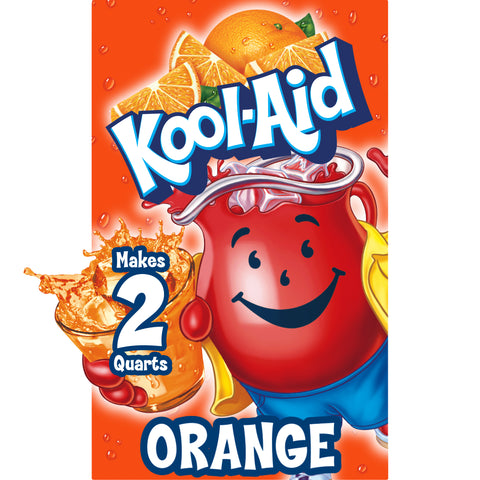 Kool-Aid Orange Unsweetened Drink Mix Envelope, 0.15 ounce -- 192 per case