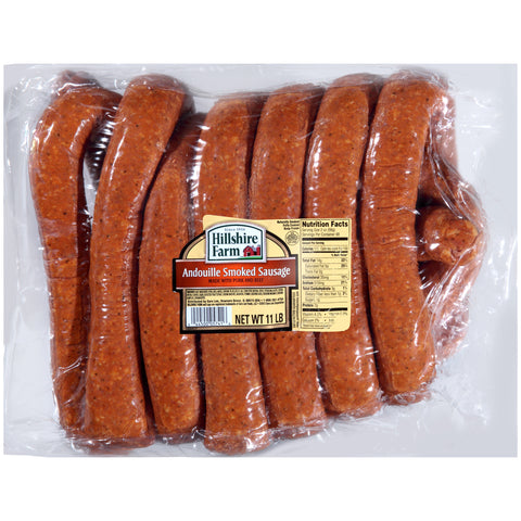 Hillshire Farm Andouille Endless Smoked Sausage Rope, 11 Pound.