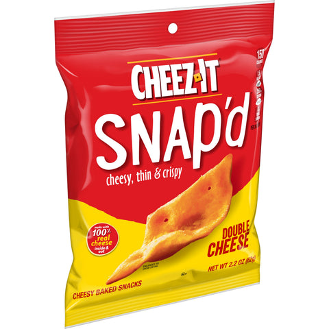 Kelloggs Cheez It Double Cheese Cracker, 2.2 Ounce -- 6 per case.