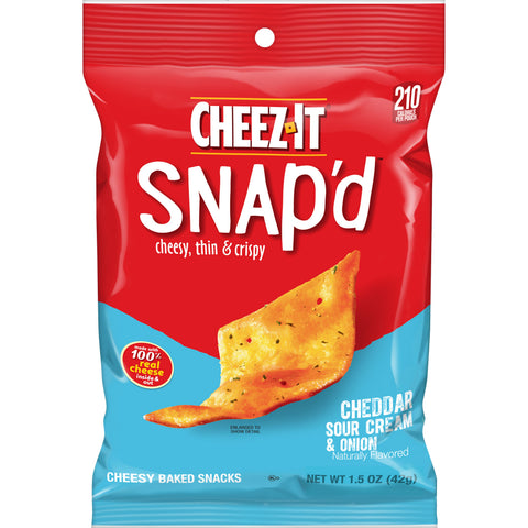 Kelloggs Cheez It Cheddar Sour Cream and Onion Cracker, 1.5 Ounce -- 36 per case.