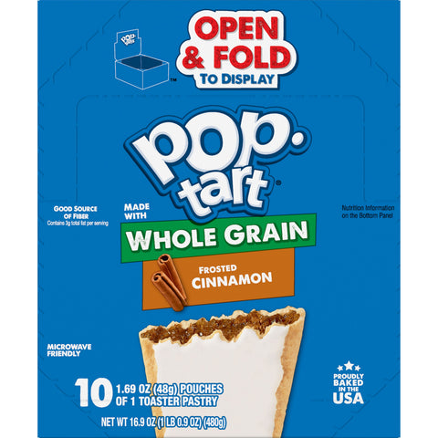 Pop Tarts Whole Grain Frosted Brown Sugar Cinnamon Toaster Pastry, 1.69 Ounce -- 120 per case