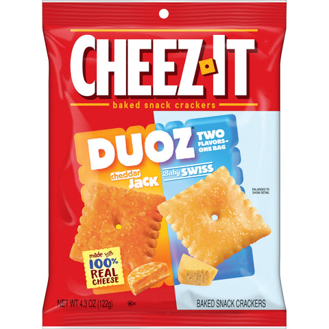 Cracker Duoz Cheddar Jack Baby Swiss