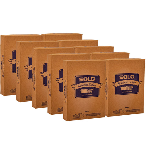 Solo Heavy Champagne Boxed Guildware Fork - 100 per pack -- 10 packs per case.