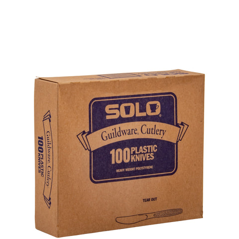 Knife Plastic Heavyweight Champagne Boxed
