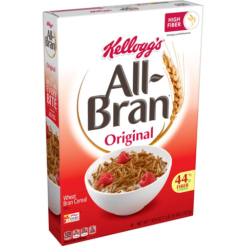 Kelloggs Original All Bran Cereal, 18.6 Ounce -- 8 per case