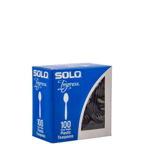 Spoon Tea Plastic Heavy Weight Black Ps