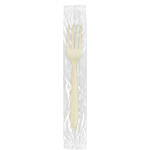 Solo® Impress™ FORK PLASTIC HEAVY WEIGHT CHAMPAGNE IW PS