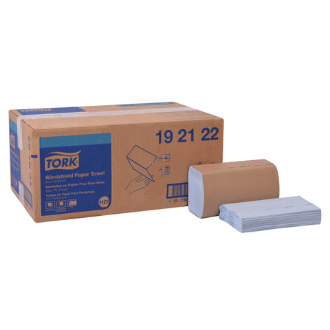 Essity Tork Windshield 2 Ply Blue Folded Paper Towel -- 16 per case
