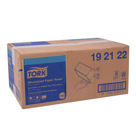 Essity Tork Windshield 2 Ply Blue Folded Paper Towel -- 16 per case