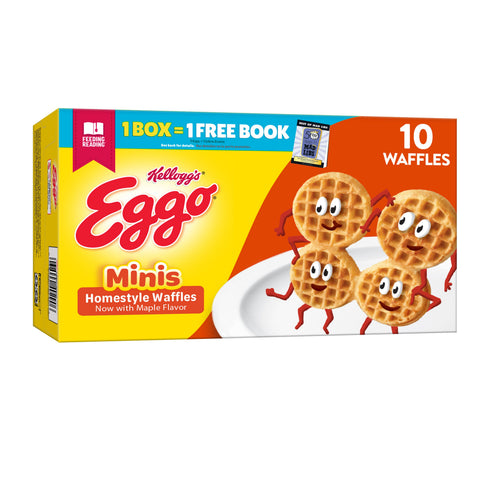 Kelloggs Eggo Minis Homestyle Waffles, 10.9 Ounce -- 8 per case.