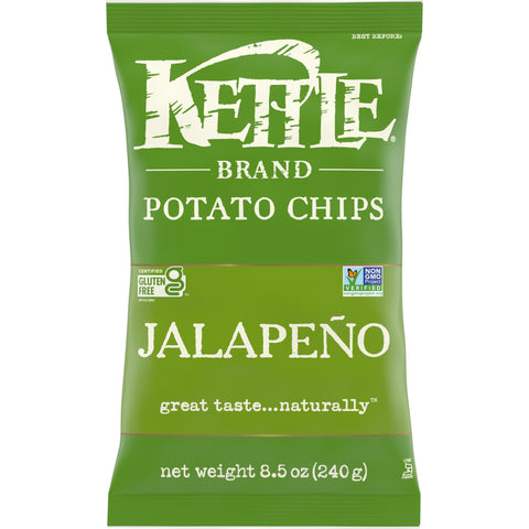 Kettle Jalapeno Potato Chips - 9 oz. bag, 12 per case