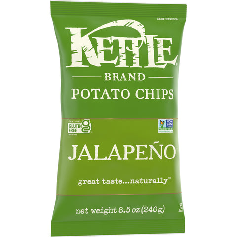 Kettle Jalapeno Potato Chips - 9 oz. bag, 12 per case