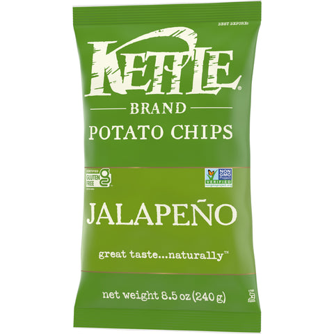 Kettle Jalapeno Potato Chips - 9 oz. bag, 12 per case