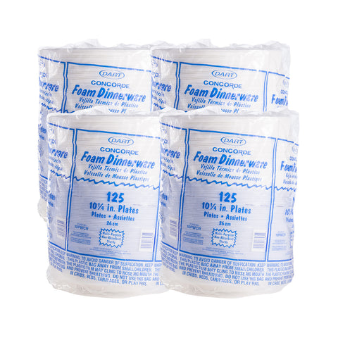 Plate Foam Non-laminated White 10.25