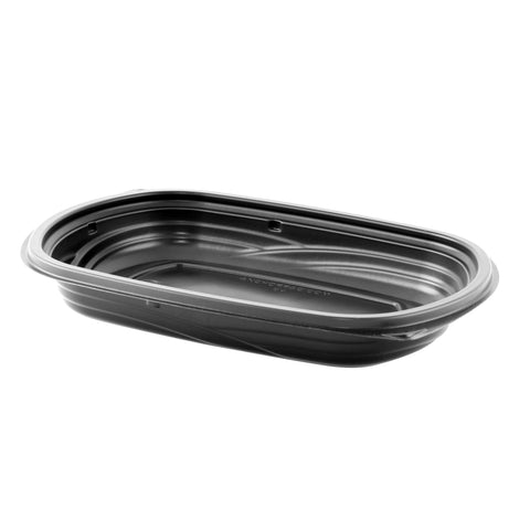 Container Plastic Black Rectangular M416 16 Oz
