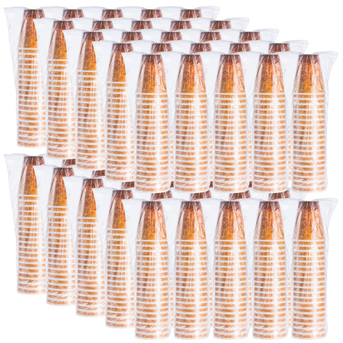 Dart Paper Wrapped Expanded Polystyrene Brown with Black Graphically Enhanced Insulated Foam Hot and Cold Cup, 12 Ounce -- 1000 per case