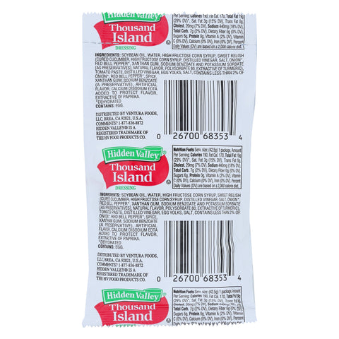 Dressing Thousand Island Single Serve Packet