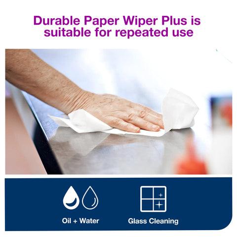 Tork White Heavy Duty Paper Wiper, 9.25 x 16.25 inch - 90 per box -- 10 boxes per case