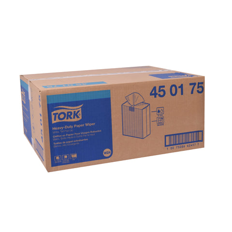 Tork White Heavy Duty Paper Wiper, 9.25 x 16.25 inch - 90 per box -- 10 boxes per case