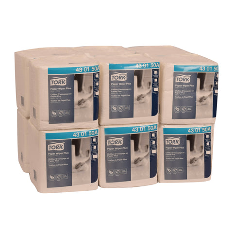 Tork White Self Dispensing 1 Ply 1/4 Fold Paper Wiper Plus, 90 count -- 12 per case