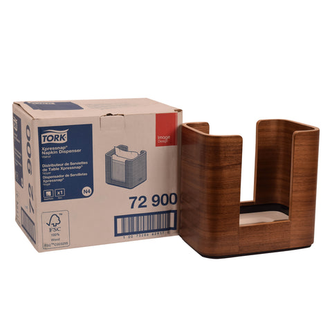 Tork Xpressnap® DISPENSER NAPKIN IMAGE WALNUT PLASTIC 7.6X8X5.5