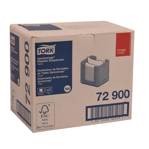 Tork Xpressnap® DISPENSER NAPKIN IMAGE WALNUT PLASTIC 7.6X8X5.5
