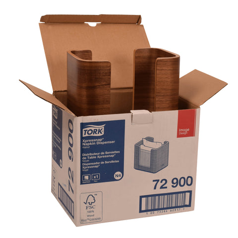 Tork Xpressnap® DISPENSER NAPKIN IMAGE WALNUT PLASTIC 7.6X8X5.5