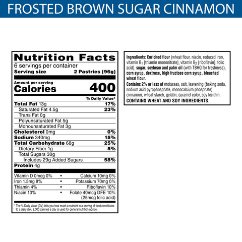Pastry Pop-tarts® Frosted Brown Sugar Cinnamon
