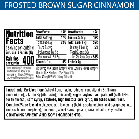 Pastry Pop-tarts® Frosted Brown Sugar Cinnamon