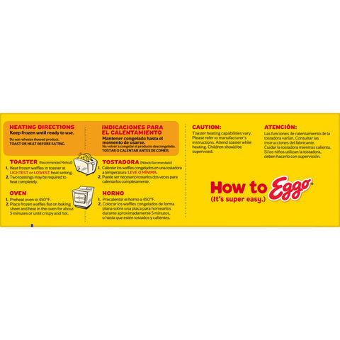 Kelloggs Eggo Blueberry Waffle, 12.3 Ounce -- 8 per case.