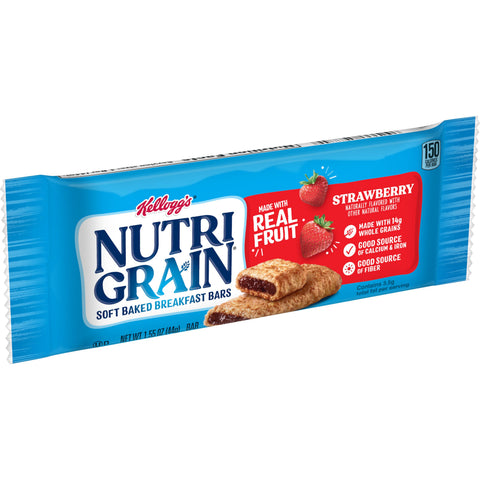 Nutrigrain Strawberry Cereal Bar, 1.55 Ounce -- 96 per case.