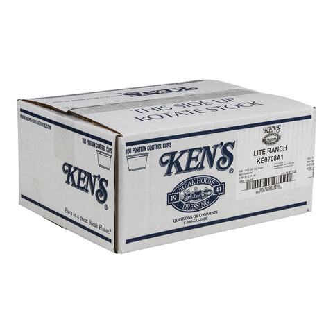 Ken's Foods DRESSING RANCH LITE SINGLE SERVE CUP REFRIGERATED