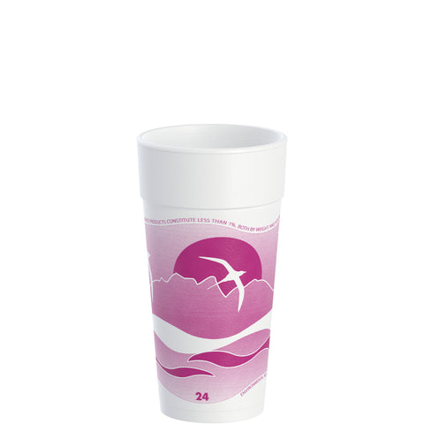 Cup Foam J Cup® Insulated Mauve 24 Oz
