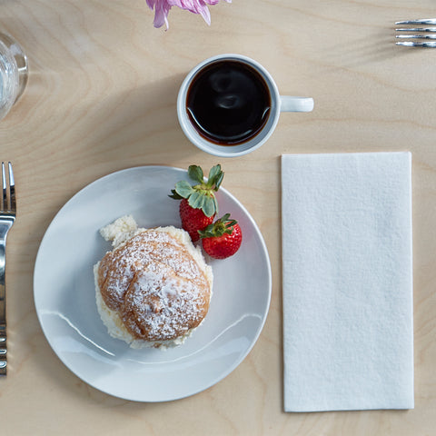 Napkin Dinner 16x17 Linen Like White