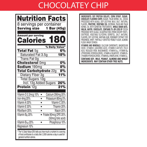 Snack Bar Protein Chocolate Chip
