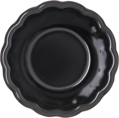 Carlisle RAMEKIN MELAMINE SCALLOP BLACK 3 OZ