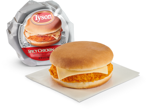 Tyson® SANDWICH CHICKEN SPICY H&S 5.6 OZ 10000038912