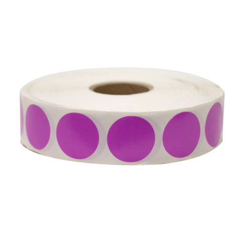 National Checking LABEL PERMANENT PURPLE CIRCLE 3/4