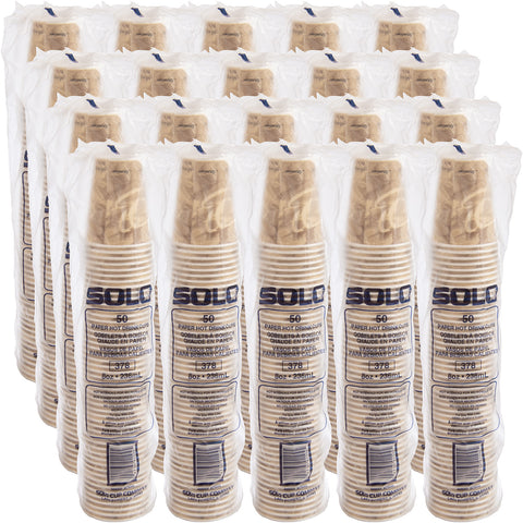 Solo Mistique® CUP PAPER HOT SINGLE SIDED POLY 8 OZ