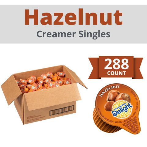 Creamer Liquid Non-dairy Hazelnut Single Serve Cup Aseptic