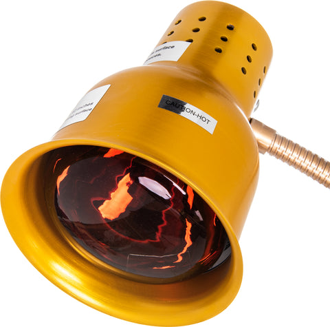 Carlisle LAMP HEAT FLEXIGLOW™ DUAL ARM W/ BOARD & PAN GOLD 24