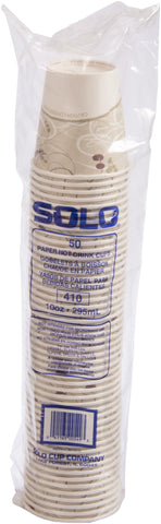 Solo Symphony® CUP PAPER HOT SQUAT SINGLE SIDED POLY 10 OZ