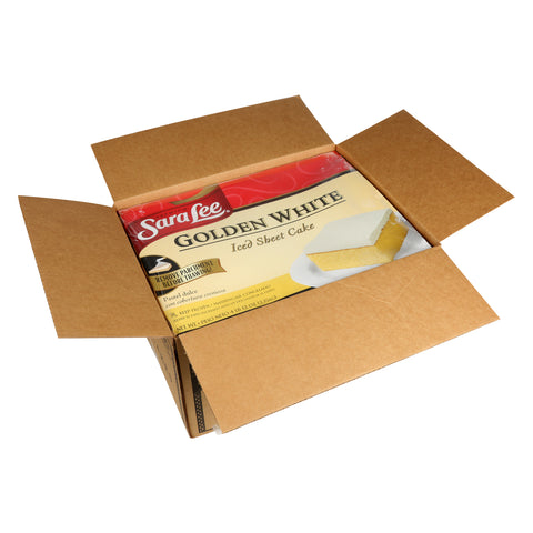 Sara Lee Iced Golden White Sheet Cake, 76 Ounce -- 4 per case.