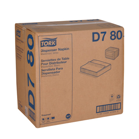 Tork Universal NAPKIN DISPENSER MASTERFOLD WHITE 1-PLY 13X12