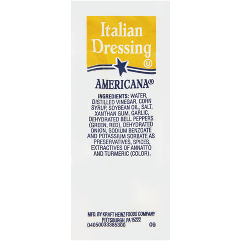 Dressing Italian Single Serve Packet 78004583
