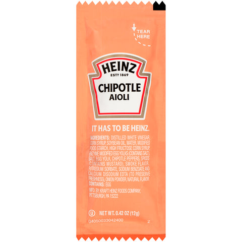 Heinz® MAYONNAISE CHIPOTLE SINGLE SERVE PACKET 78004153