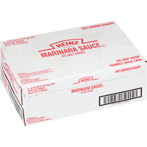 Sauce Marinara No Salt Added