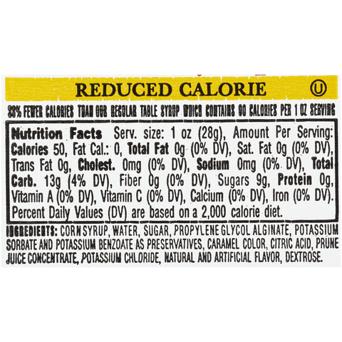 Syrup Table Reduced Calorie Single Serve Cup 0092945/78000444