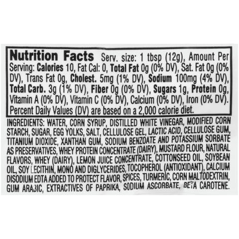 Portion Pac MAYONNAISE FAT FREE SINGLE SERVE PACKET 0099810/78000448