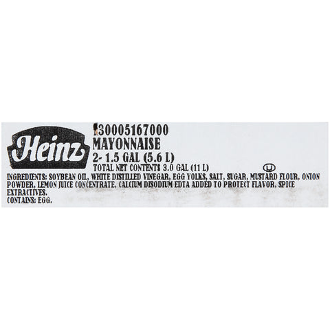 Heinz Mayonnaise - Dispenser Pack, 1.5 Gallon -- 2 per case